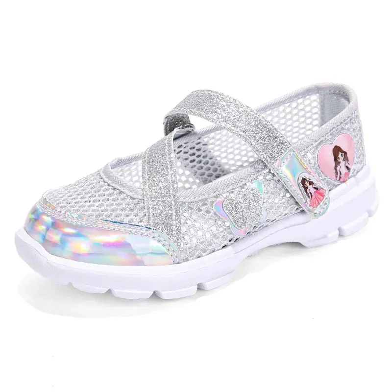 2023 New Summer High Quality Non-slip Children Shoes Girls Fashion Sandals Cartoon Princess Sandals Kids Flat