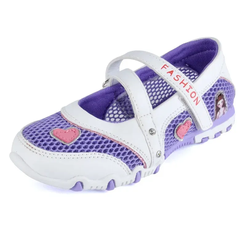 2023 New Summer High Quality Non-slip Children Shoes Girls Fashion Sandals Cartoon Princess Sandals Kids Flat