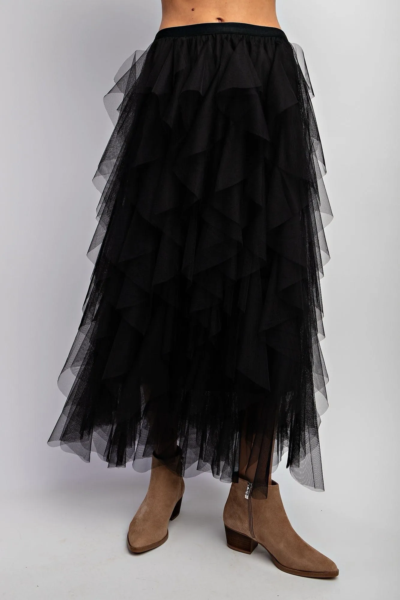 Cascading Tulle Skirt