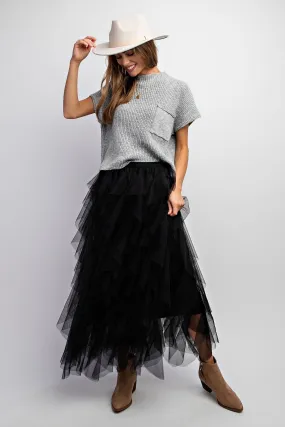 Cascading Tulle Skirt