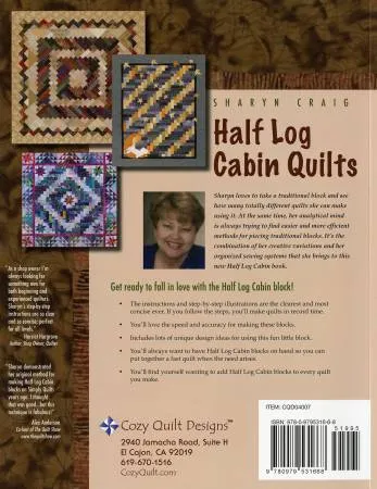 Half Log Cabin Quilts - Sharyn Craig - Cozy Quilt Designs