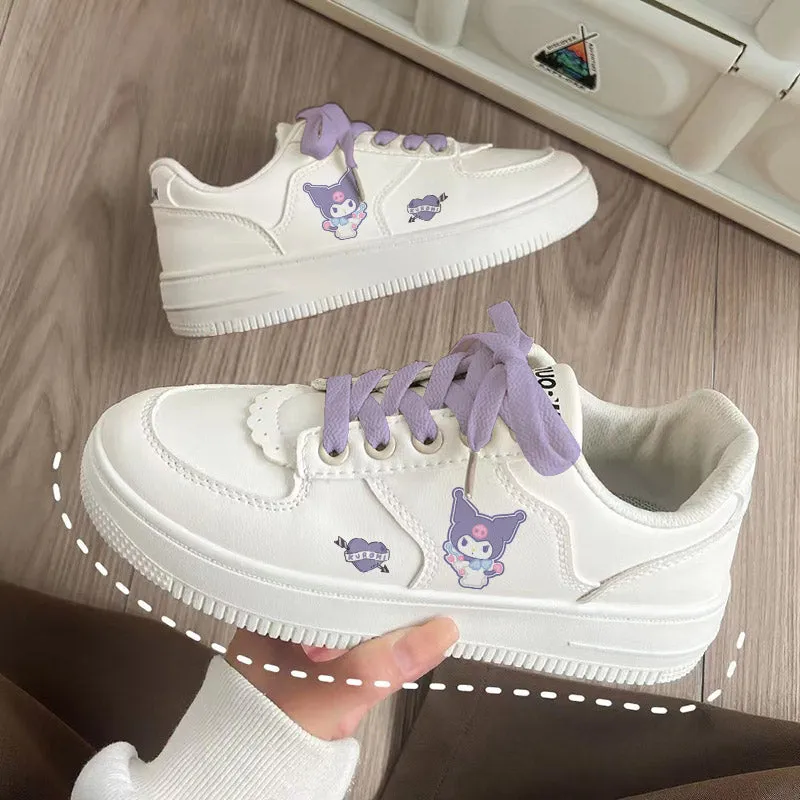 Kawaii White Cinnamoroll Low Top Sneakers