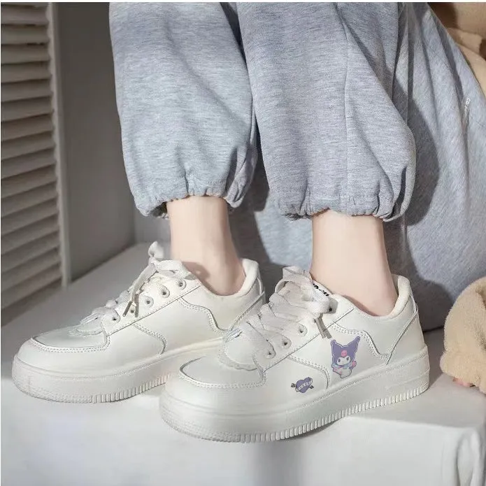Kawaii White Cinnamoroll Low Top Sneakers