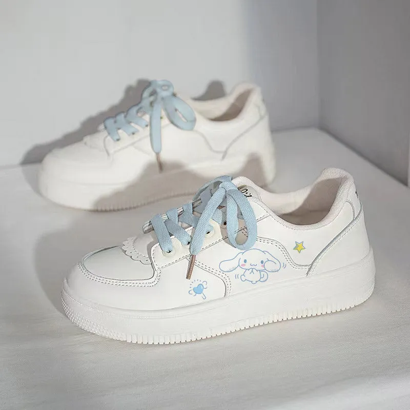 Kawaii White Cinnamoroll Low Top Sneakers