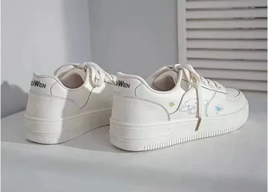 Kawaii White Cinnamoroll Low Top Sneakers