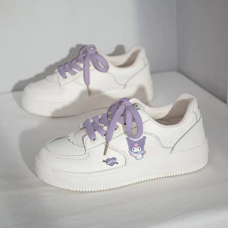 Kawaii White Cinnamoroll Low Top Sneakers