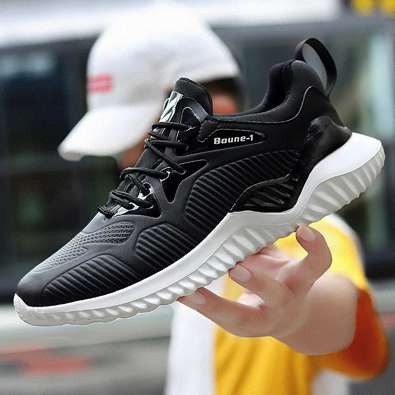 Lightweight Leather Sneakers Korean Style Trendy Student Coconut Shoes