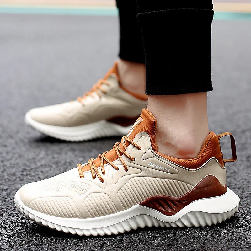 Lightweight Leather Sneakers Korean Style Trendy Student Coconut Shoes