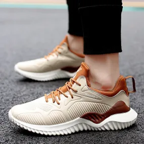 Lightweight Leather Sneakers Korean Style Trendy Student Coconut Shoes