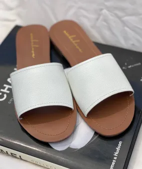 Luna Leather Slides