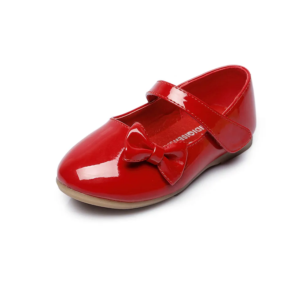 PU Girls Bowtie Hook&Loop Dressy Mary Jane Flats (Toddler/Little Kid/Big Kid)