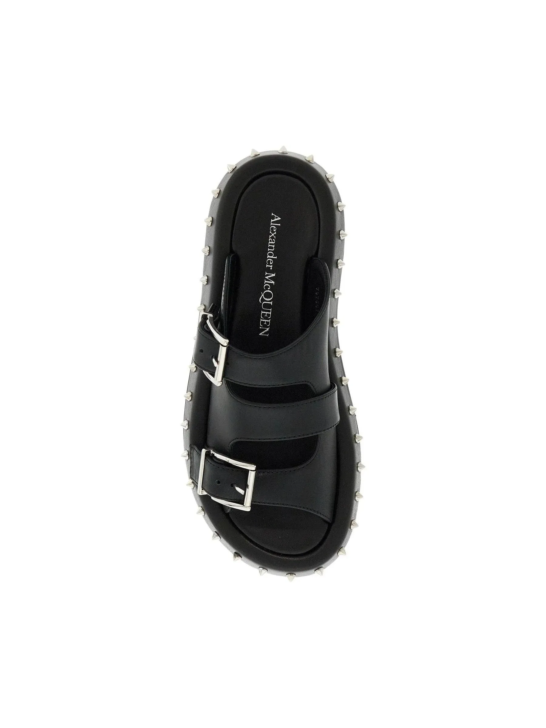Punk Leather Slides