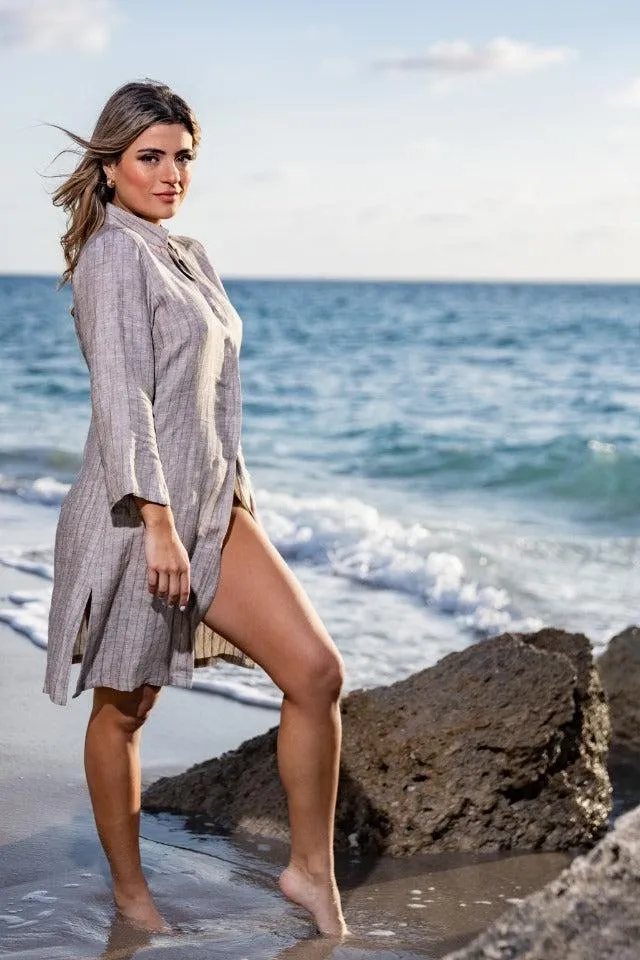 Shirt Dress Finta Kaki short