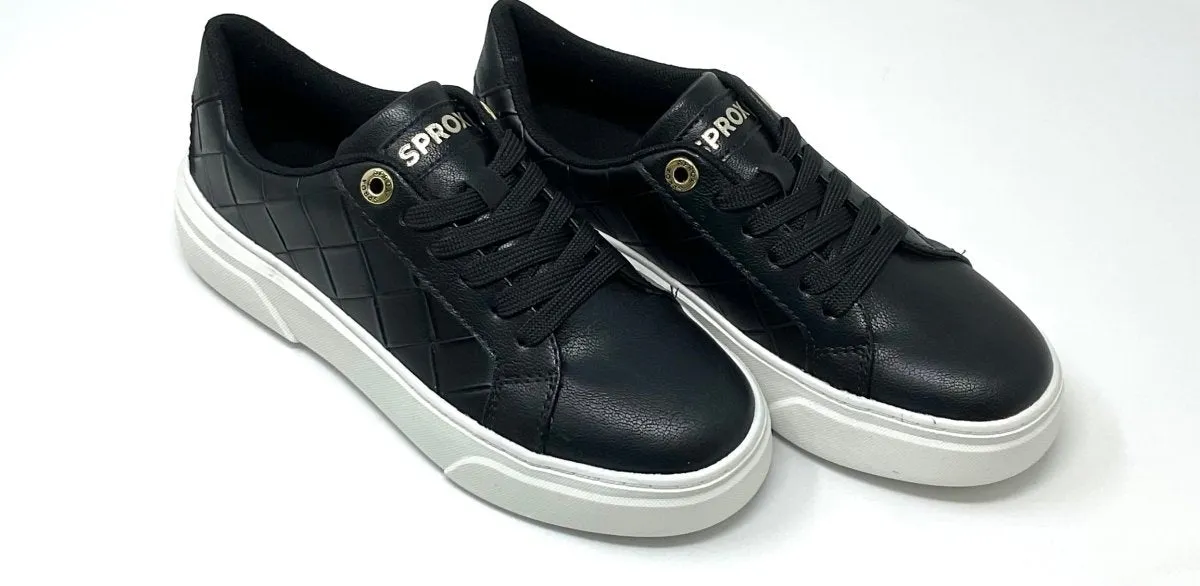 Sprox Black & White Chunky Sole Trainers