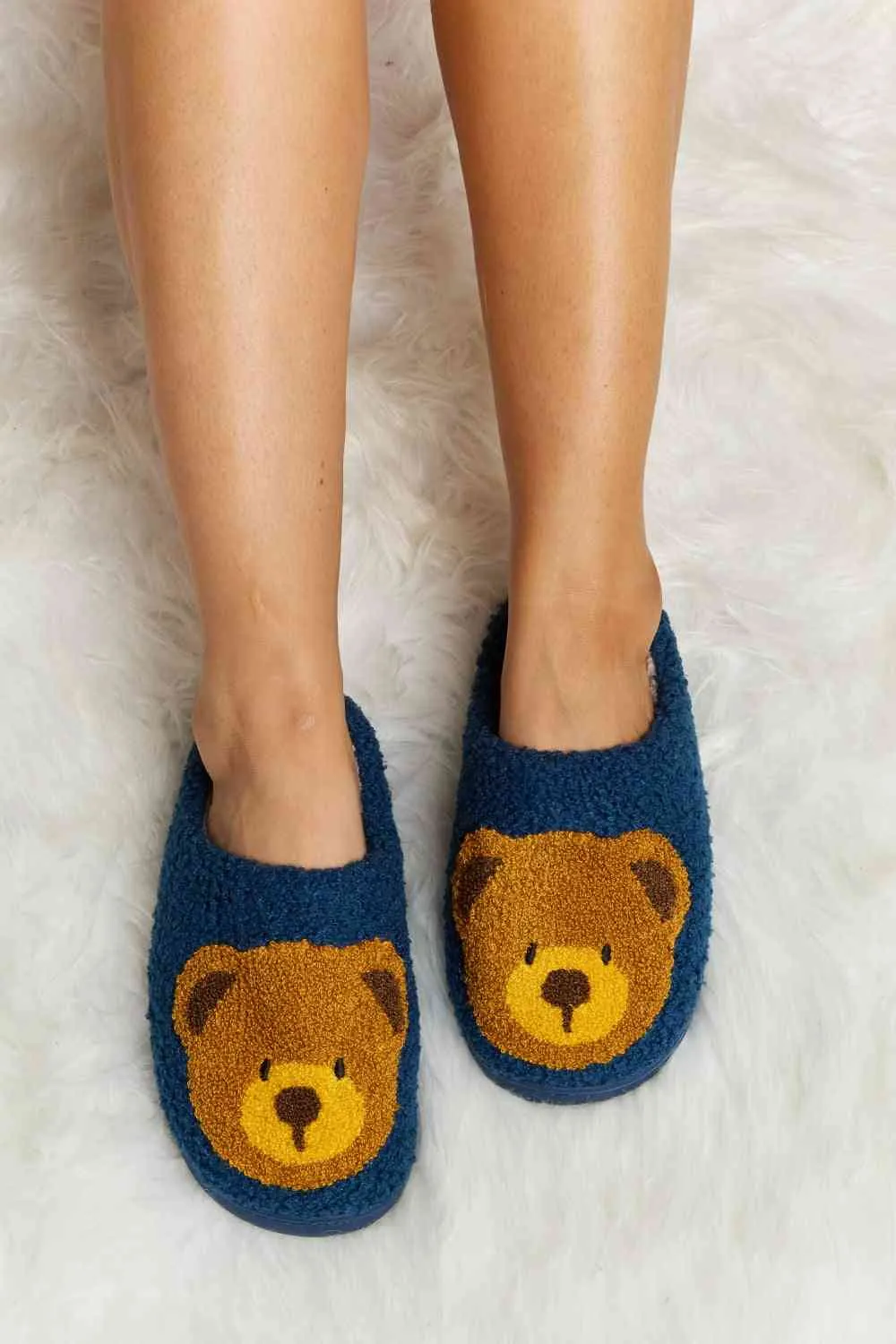 Teddy Bear Plush Slippers