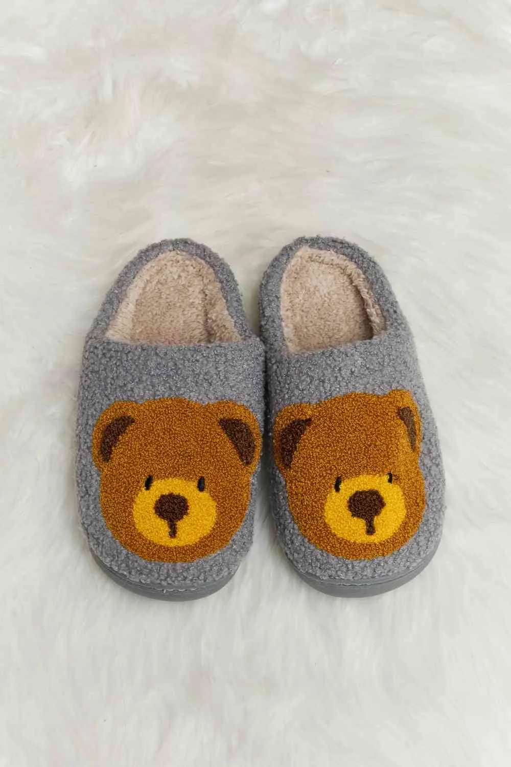 Teddy Bear Plush Slippers