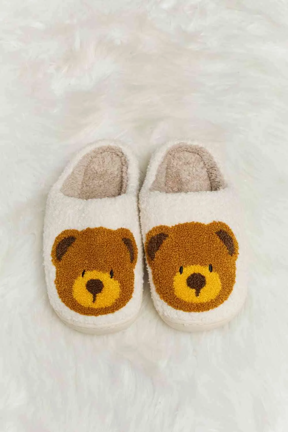 Teddy Bear Plush Slippers