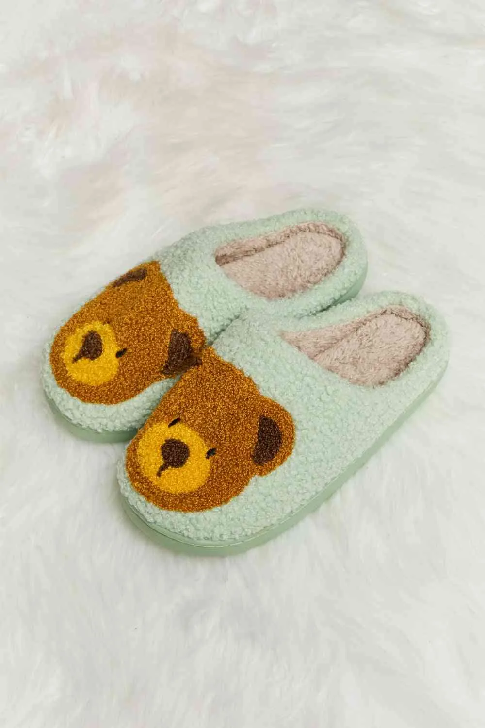 Teddy Bear Plush Slippers