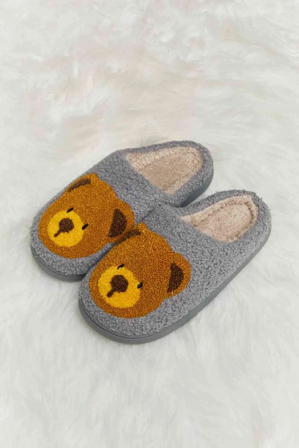 Teddy Bear Plush Slippers