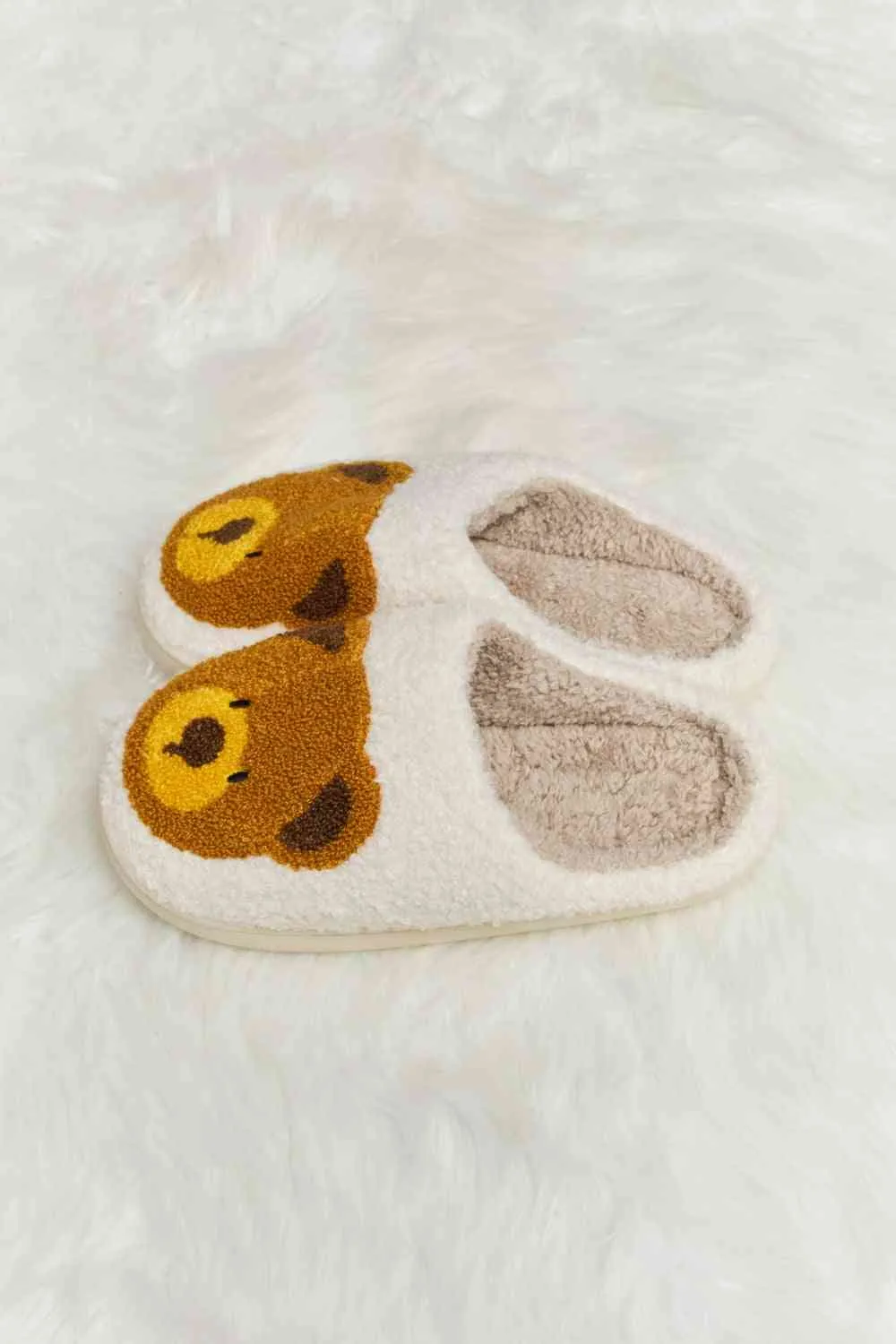 Teddy Bear Plush Slippers