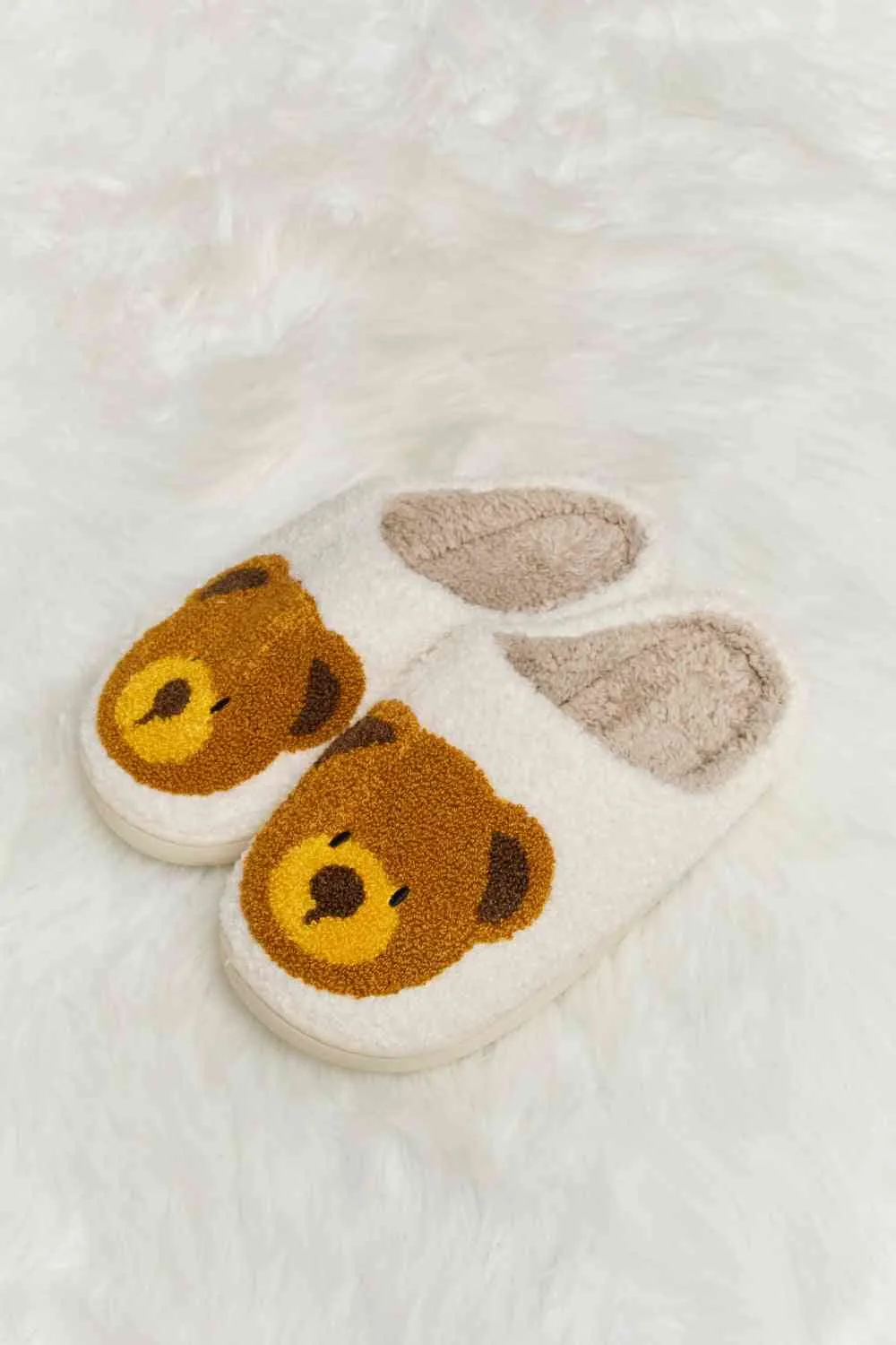 Teddy Bear Plush Slippers