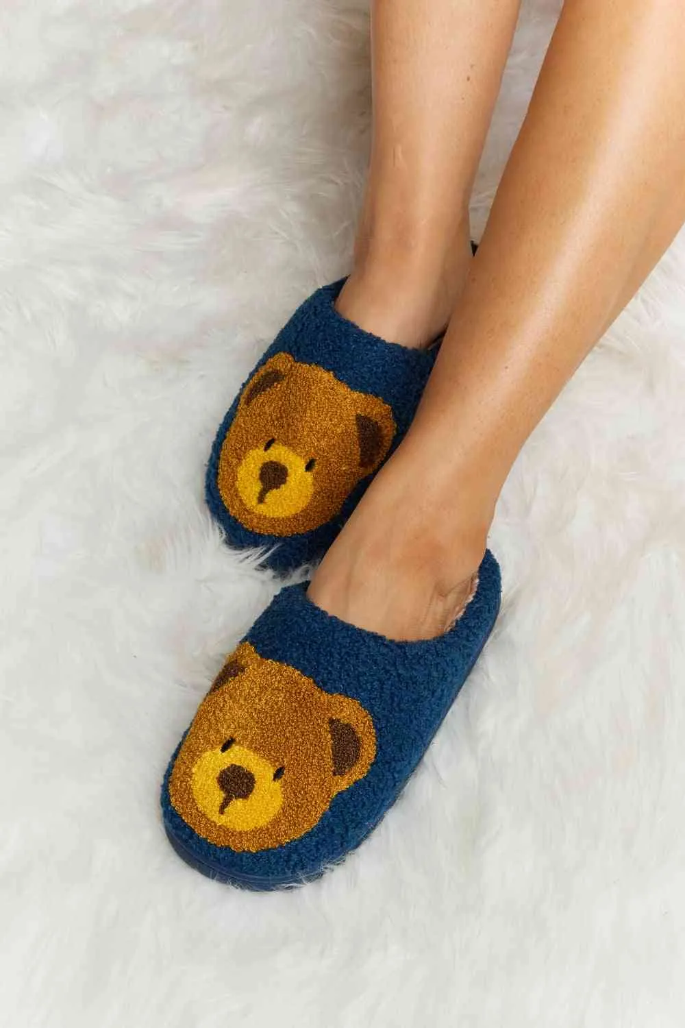 Teddy Bear Plush Slippers