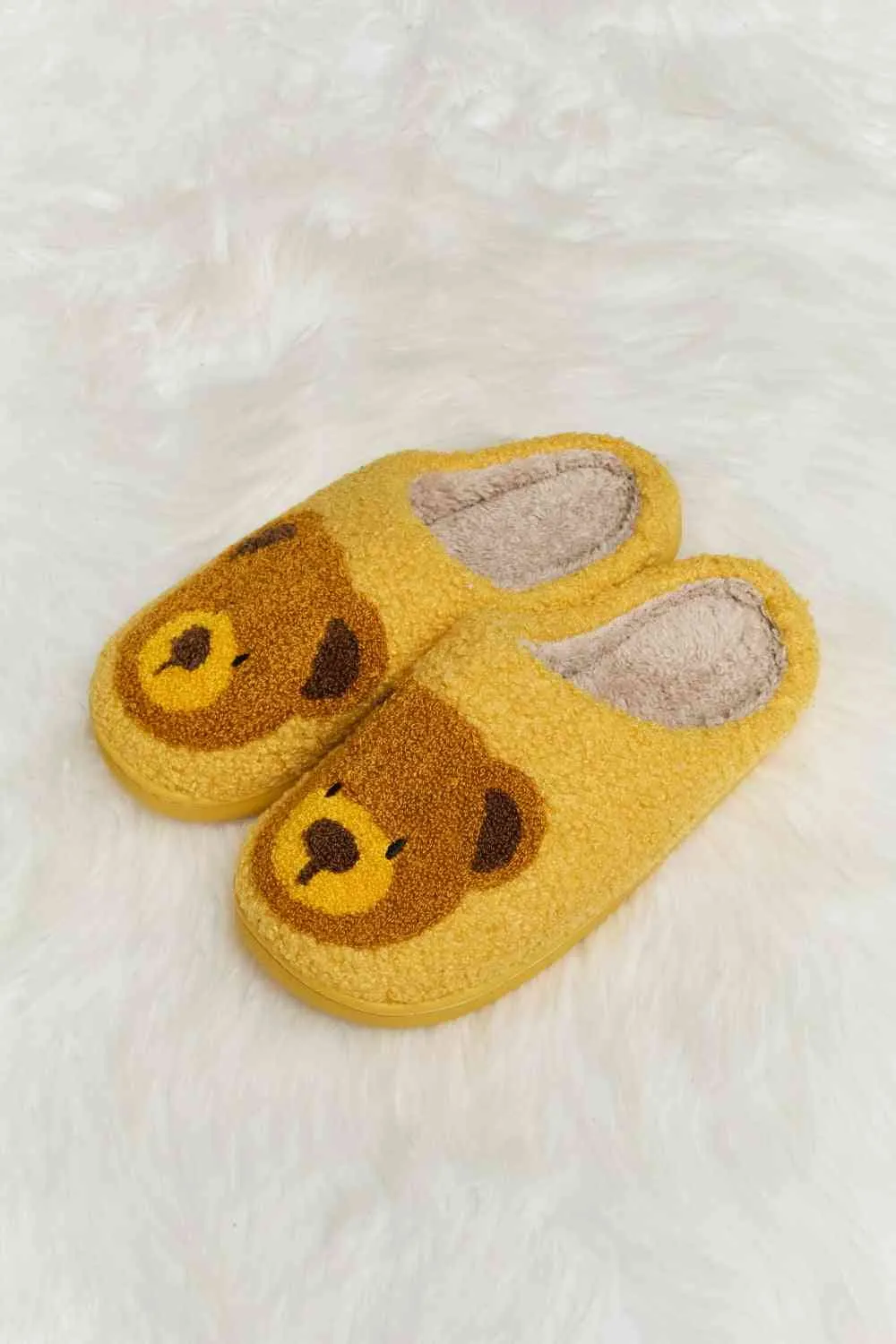 Teddy Bear Plush Slippers