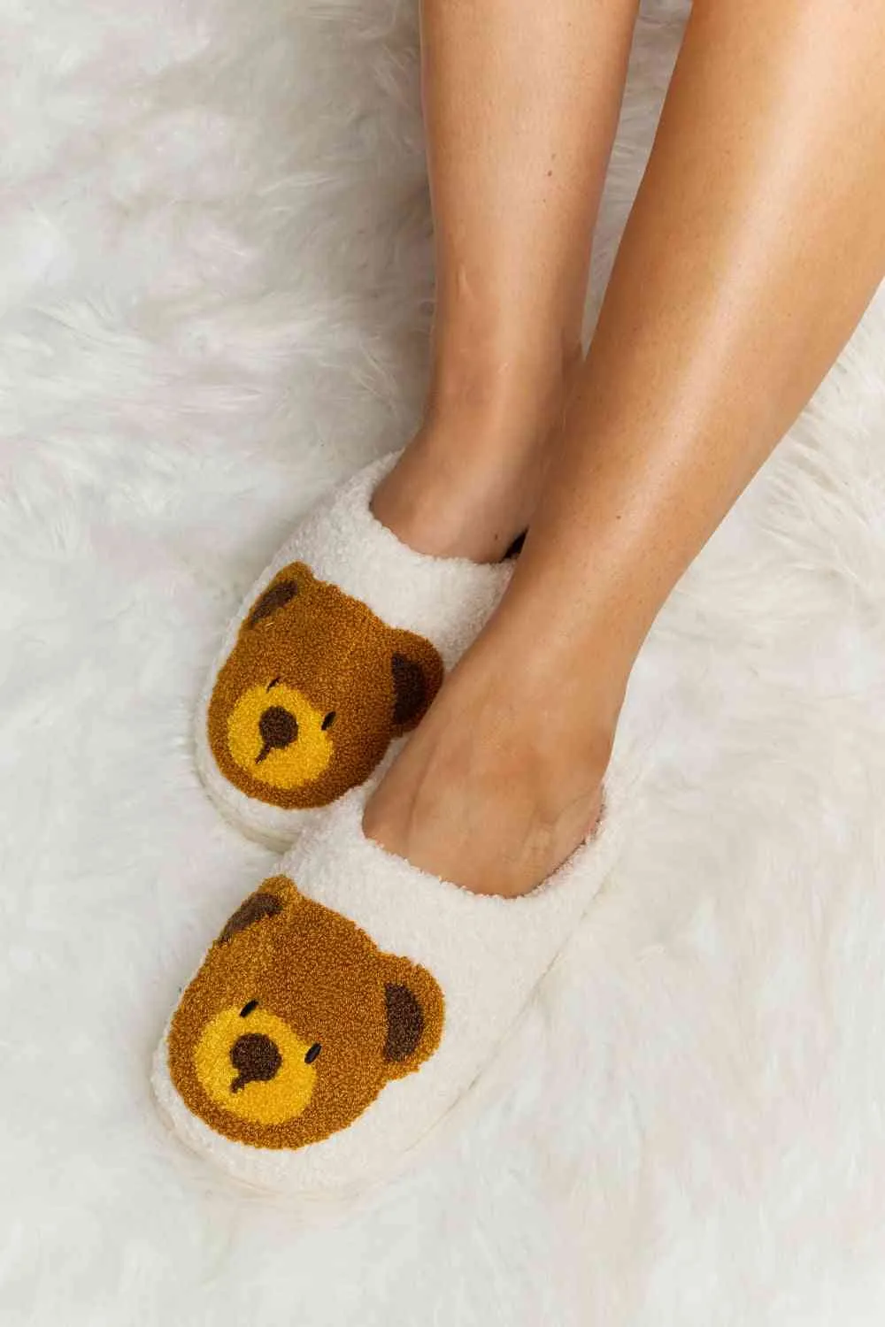 Teddy Bear Plush Slippers