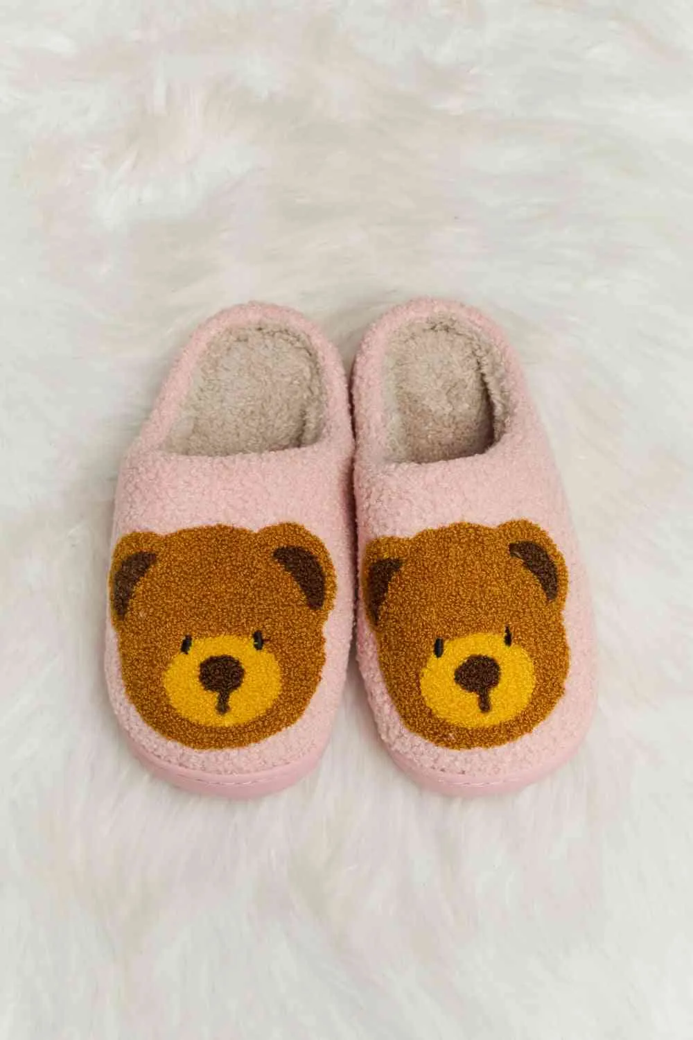 Teddy Bear Plush Slippers