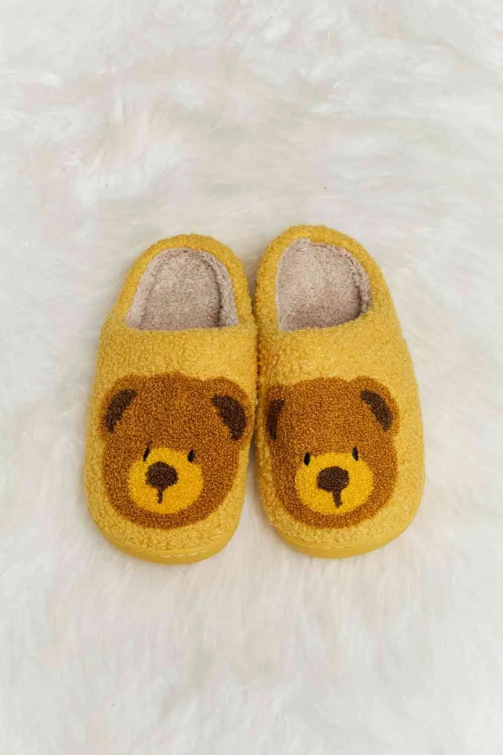 Teddy Bear Plush Slippers