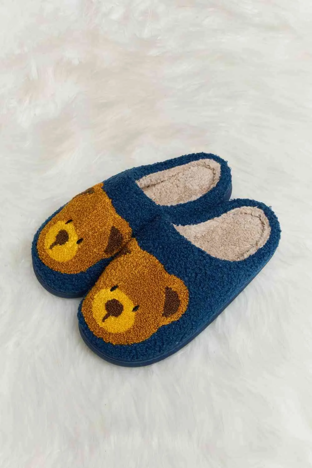 Teddy Bear Plush Slippers