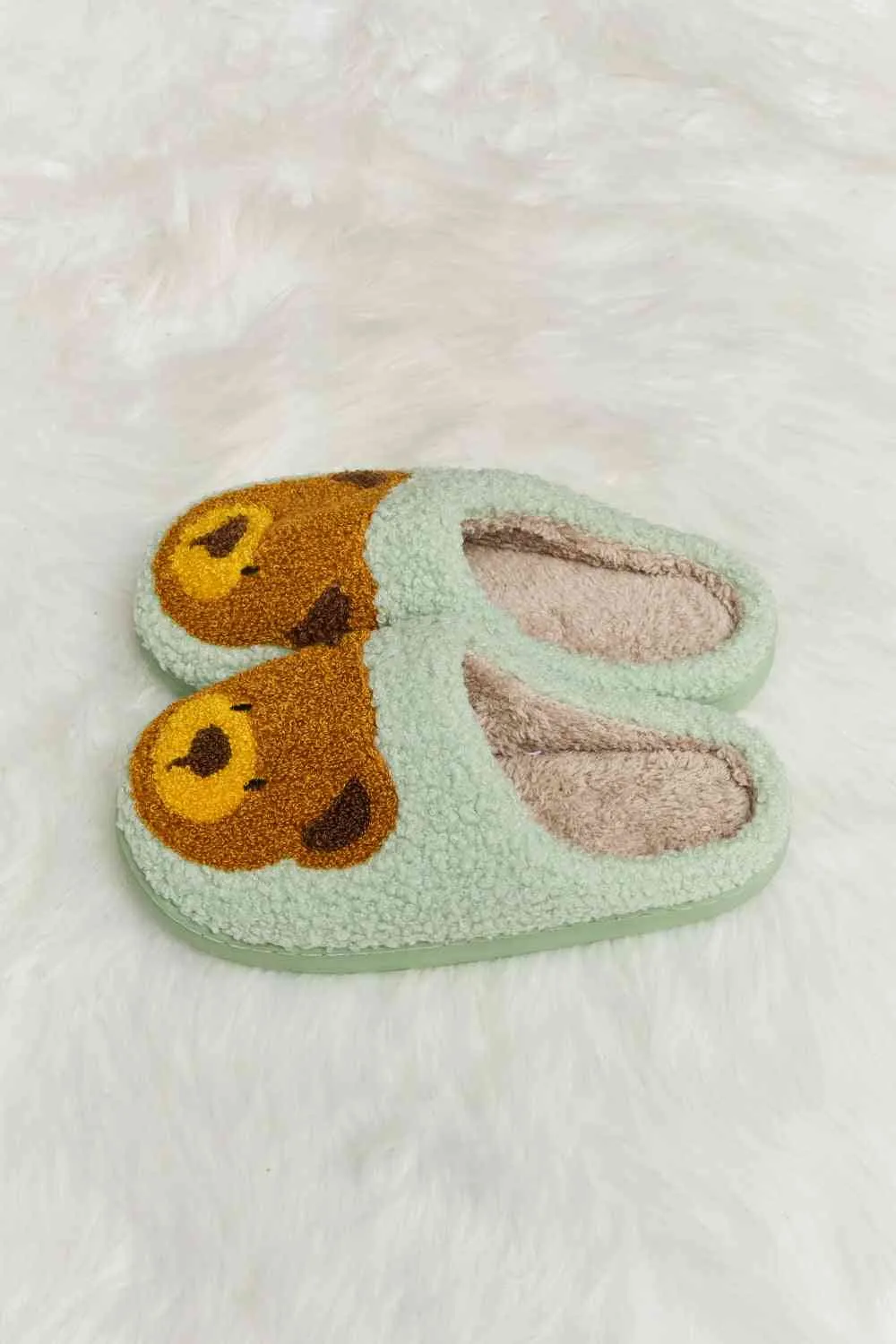 Teddy Bear Plush Slippers
