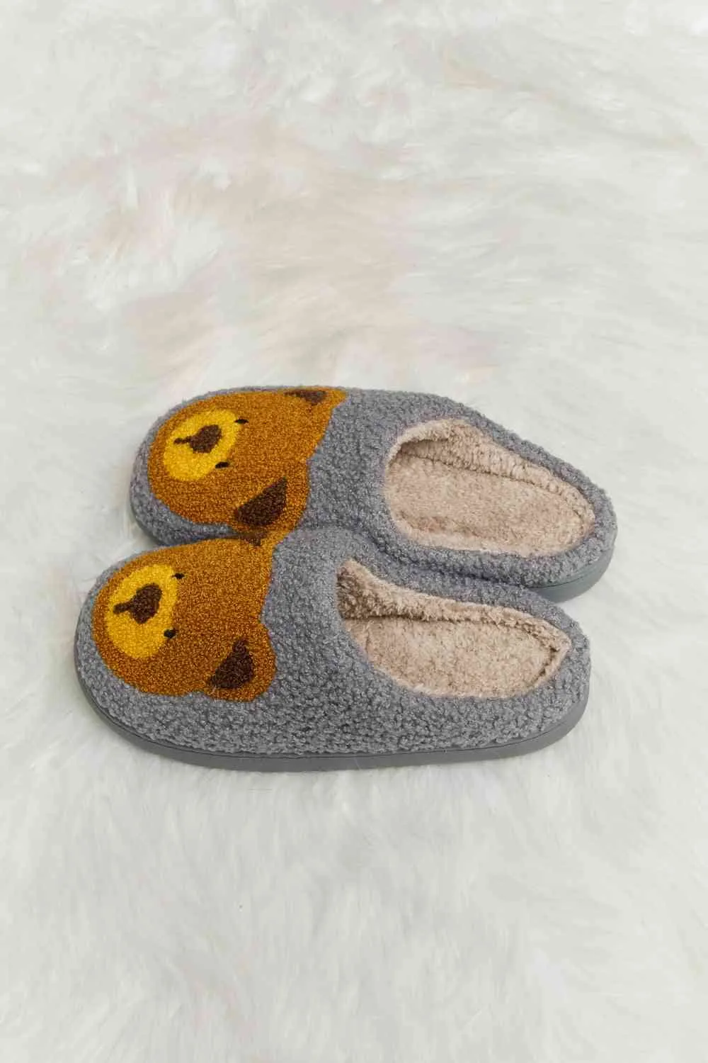 Teddy Bear Plush Slippers