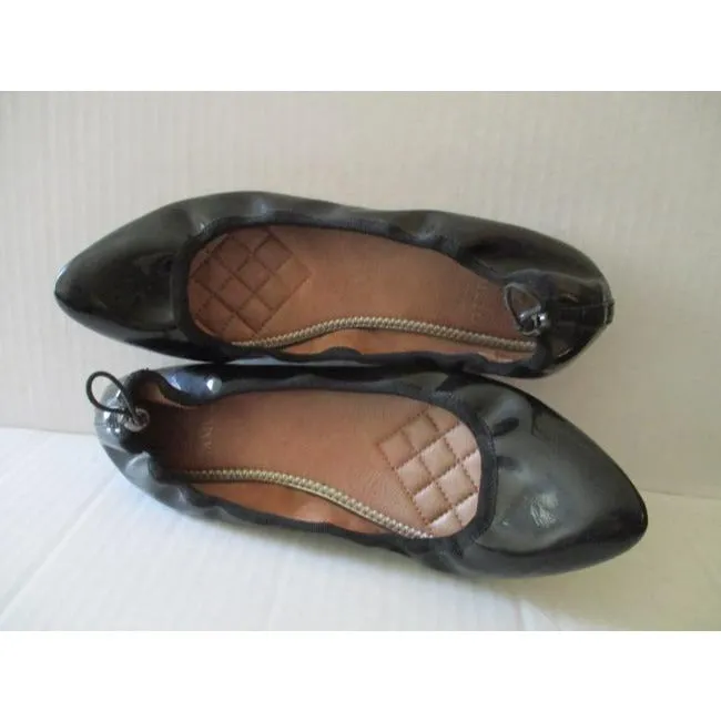 Vince Camuto Black Patent Ballet Stretch Flats Size Us