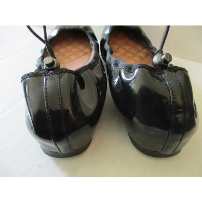 Vince Camuto Black Patent Ballet Stretch Flats Size Us