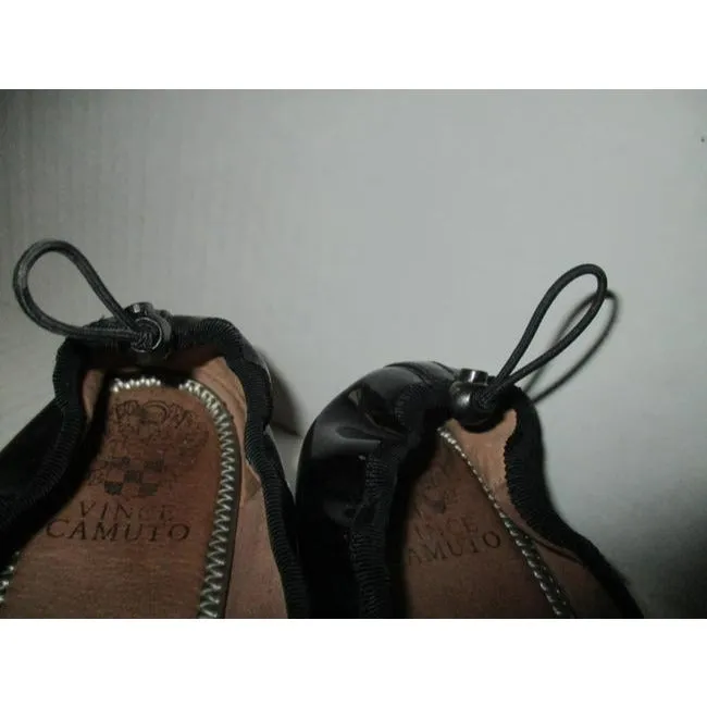 Vince Camuto Black Patent Ballet Stretch Flats Size Us