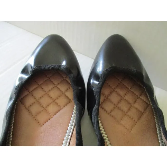 Vince Camuto Black Patent Ballet Stretch Flats Size Us